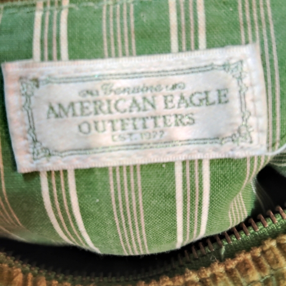 Vintage Y2K American Eagle Whimsygoth Boho Corduroy Mini Shoulder Bag - Picture 5 of 9